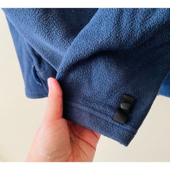 The North Face Men's Polar Blue Fleece Full Zip Collard Jacket - Picture 6 of 8